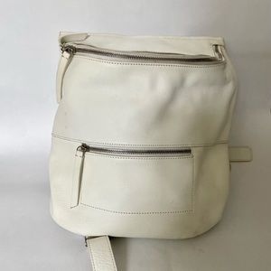 Derek Lam 10 Crosby Backpack cream color leather flaws